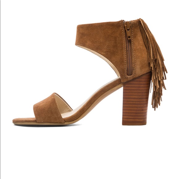 Seychelles Hello lovely Suede fringe open toe heel - Picture 3 of 8
